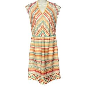 80s Stranger Things vintage striped summer dress